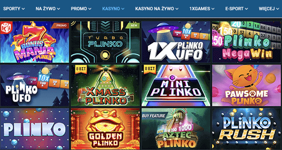 Zakłаdka 1xBet Casino